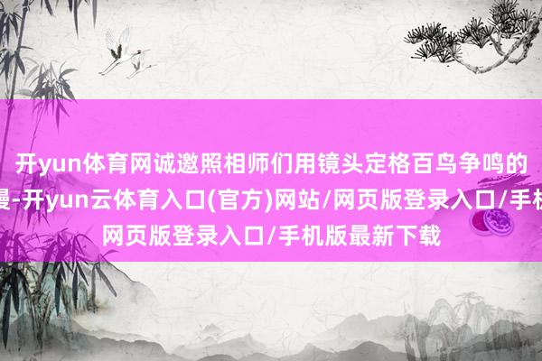 开yun体育网诚邀照相师们用镜头定格百鸟争鸣的秀好意思骄慢-开yun云体育入口(官方)网站/网页版登录入口/手机版最新下载
