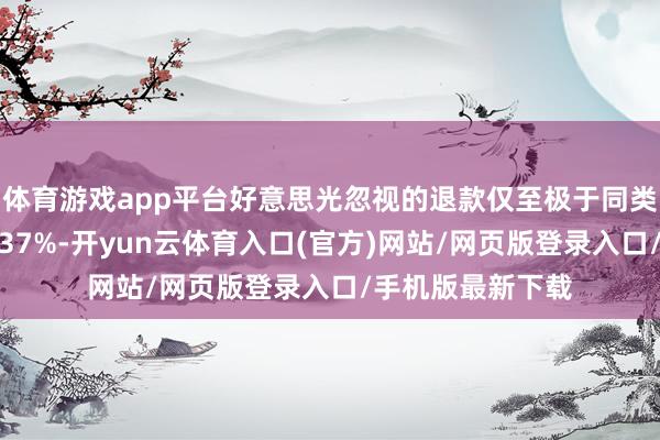 体育游戏app平台好意思光忽视的退款仅至极于同类产物现时市价的37%-开yun云体育入口(官方)网站/网页版登录入口/手机版最新下载
